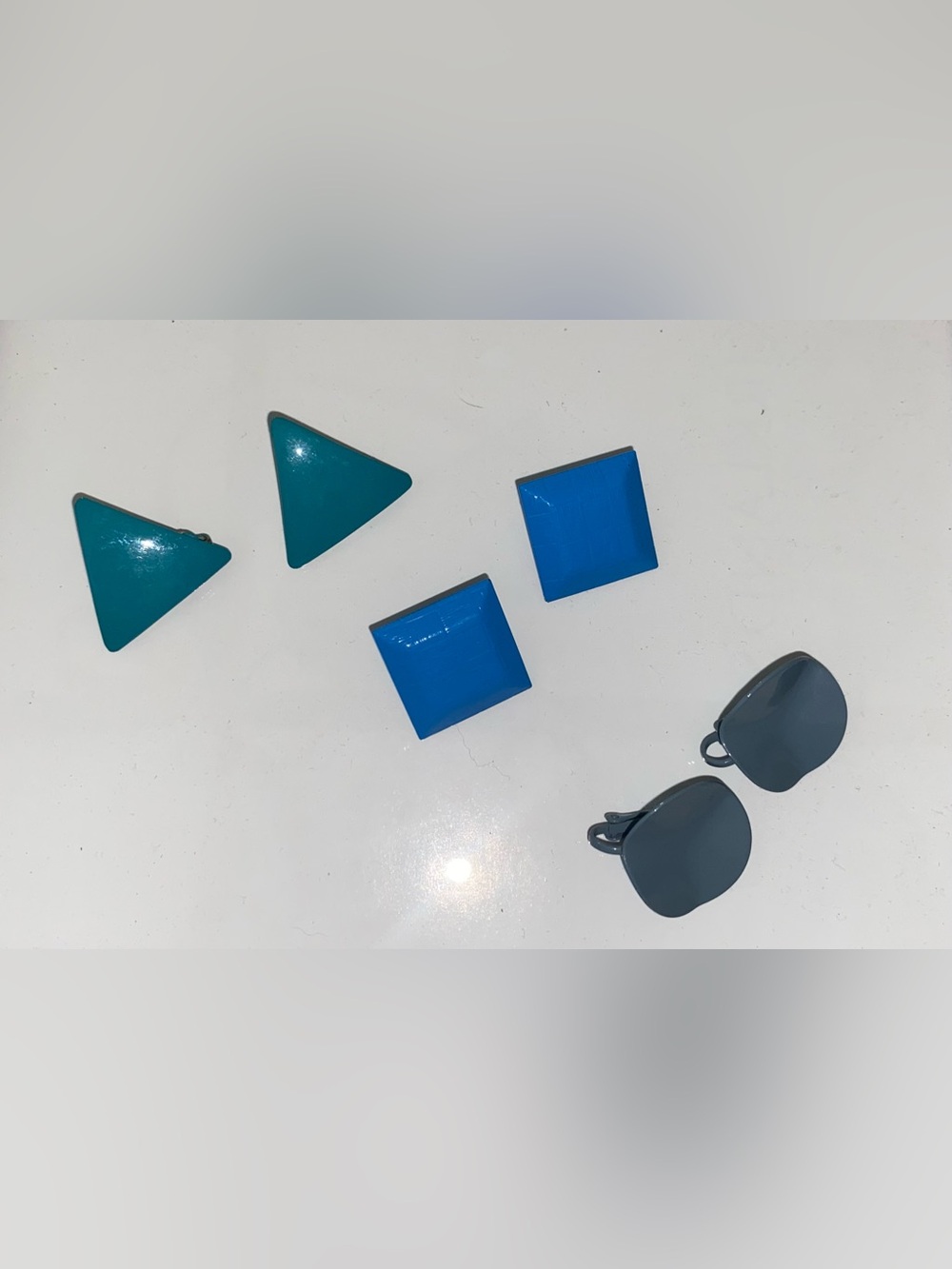 Set of Three Vintage Clip-On Earrings +.A Mystery Pair